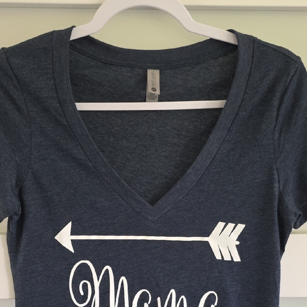 Next Level Apparel Charcoal V-Neck Tee